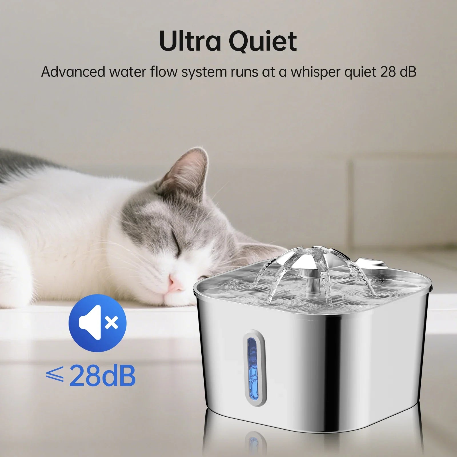 Whisper Flow Cat Water Fountain
