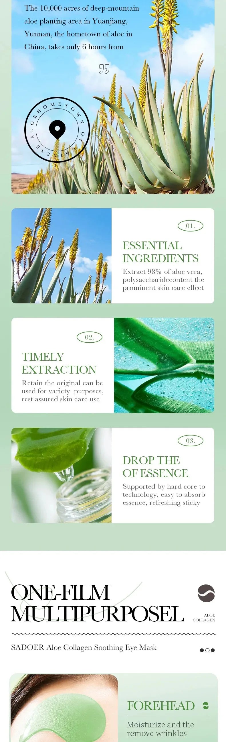 Aloe Vera Eye Revive Patches