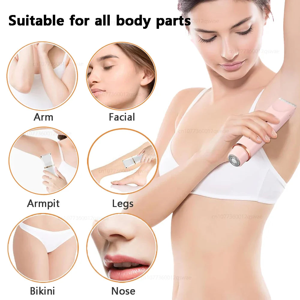 Women's Dual-Head Electric Shaver
