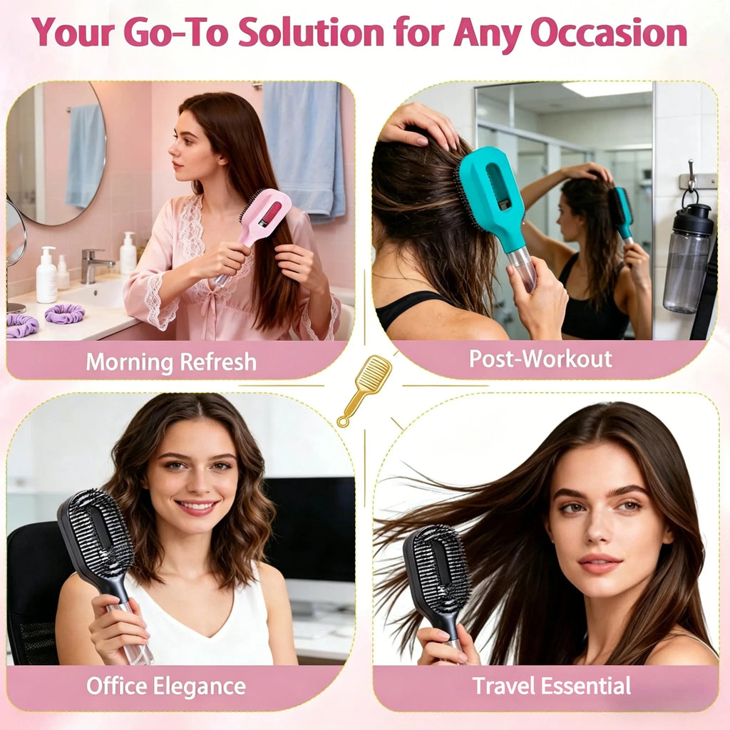 Dual-Action Comfort Hair Brush